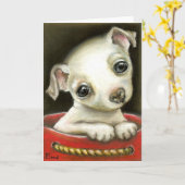 リトルチワワ カード (黄色い花)