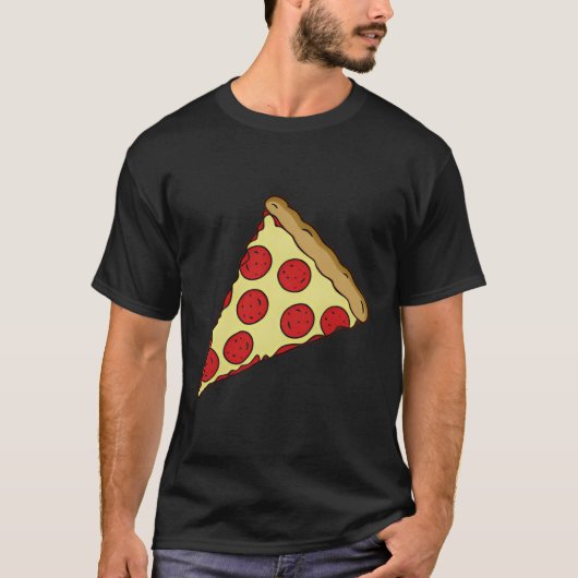 リトルチーズピーペローニピザスライス Tシャツ (正面)