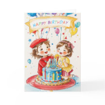 リトルツインズ誕生日カード