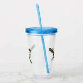 リトルツリーカエル絵を描油、アクリルタンブラー アクリルタンブラー (左)