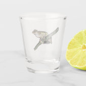 リトルツリーカエル絵を描油、ショットグラス ショットグラス (裏面)