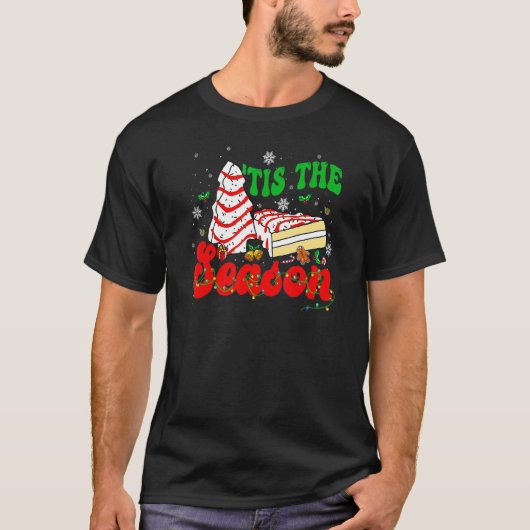 リトルティズザシーズンクリスマスツリーケーキのデビー Tシャツ (正面)
