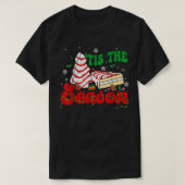 リトルティズザシーズンクリスマスツリーケーキのデビー Tシャツ (デザイン正面)