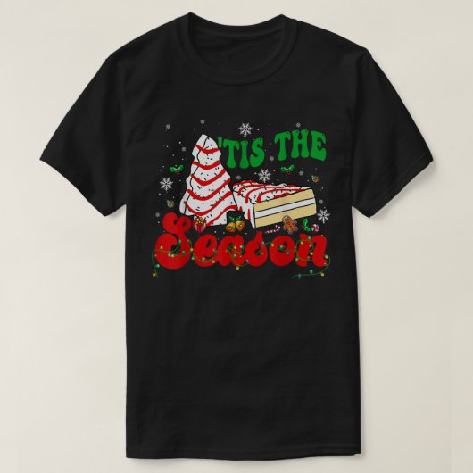 リトルティズザシーズンクリスマスツリーケーキのデビー Tシャツ (デザイン正面)