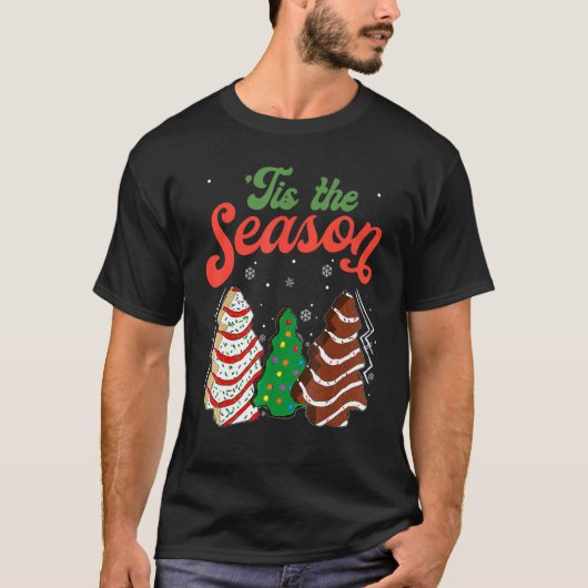 リトルティズザシーズンクリスマスツリーケーキのデビー Tシャツ (正面)