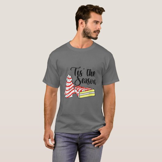 リトルティズザシーズンクリスマスツリーケーキのデビー Tシャツ (正面フル)