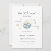 リトルティーポット子供部屋韻ストーリーブックベビーシャワー 招待状 (正面)