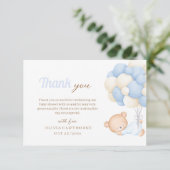 リトルテディベイビーシャワー サンキューカード (スタンド正面)