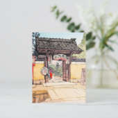 リトルテンプルゲートヒロシヨシダ新版画 ポストカード (スタンド正面)