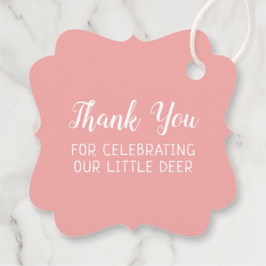 リトルディアファースト誕生日パーティーメッセージカード フェイバータグ (裏面)