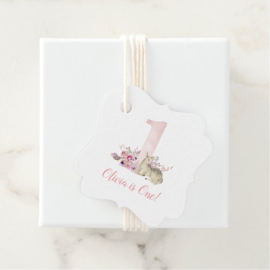 リトルディアファースト誕生日パーティーメッセージカード フェイバータグ (インサイチュ)