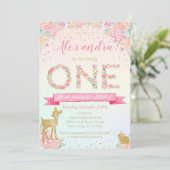 リトルディアフローラファースト誕生日招待状 招待状 (スタンド正面)