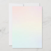 リトルディアフローラファースト誕生日招待状 招待状 (裏面)