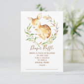 リトルディアベビーシャワーおむつラッフルチケット 招待状 (スタンド正面)