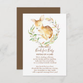 リトルディア赤ちゃんシャワーベビー用ブック 招待状 (正面/裏面)