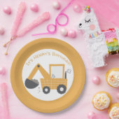 リトルディガー建築誕生日 ペーパープレート (パーティー)