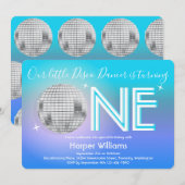 リトルディスコダンサー ワンファーストバースデー招待状 招待状 (正面/裏面)