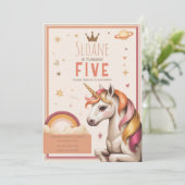 リトルディノの雄叫び 1歳の誕生日パーティー 招待状 (スタンド正面)