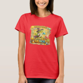 リトルディノは科学が大好き – かわいい幼稚園向け学習 Tシャツ