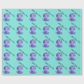 リトルディノオンザウェイベイビーシャワーラッピング紙 ラッピングペーパー (フラット)