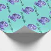 リトルディノオンザウェイベイビーシャワーラッピング紙 ラッピングペーパー (角)