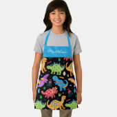 リトルディノカラフルスの名前 エプロン (インサイチュ)