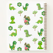 リトルディノスクール パーソナライズド バックトゥスクール ノートブック (裏面)