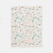 リトルディノディライト フリースブランケット (正面)