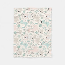 リトルディノディライト フリースブランケット