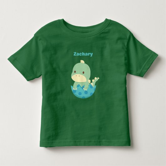 リトルディノニューハッチドベビー生まれたばかりのT トドラーTシャツ (正面)