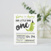 リトルディノファースト誕生日恐竜テーマボーイ ポストカード (スタンド正面)