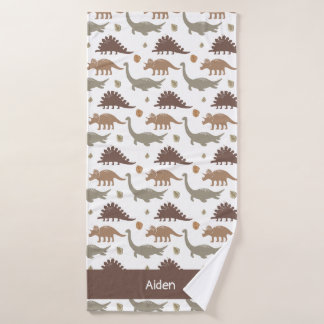 リトルディノペルソナライズドキッズ バスタオル