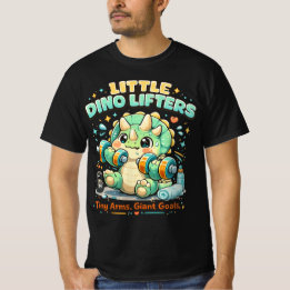 リトルディノリフターズ 8KG | 小さな腕で大きな目標 Tシャツ