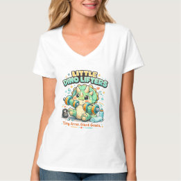 リトルディノリフターズ 8KG | 小さな腕で大きな目標 Tシャツ