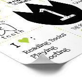 リトルディノ恐竜テーマストンプアンドチョンプグリーン ポスター (角)