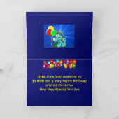 リトルディノ誕生日カード カード (内部)