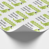 リトルディノ誕生日テーマ恐竜ベビーシャワー ラッピングペーパー (角)