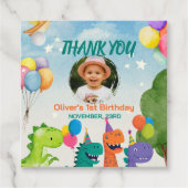 リトルディノ1歳の誕生日記念品タグ フェイバータグ (正面)