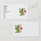 リトルディノ4th誕生日Tシャツとギフト 名刺 (正面/裏面)