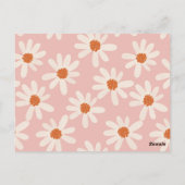 リトルデイジーテーマの女の子の誕生日招待状 ポストカード (裏面)