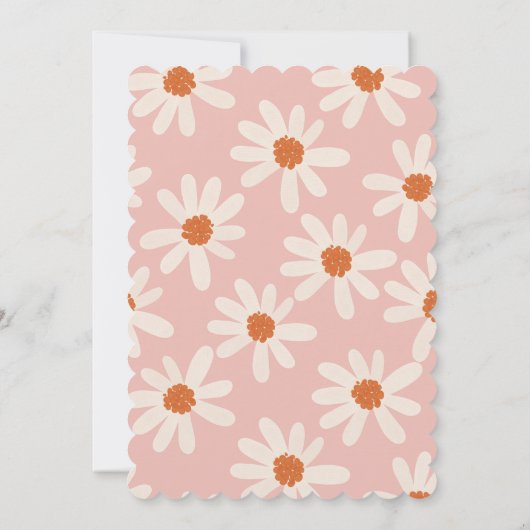 リトルデイジーテーマガール誕生日 招待状 (裏面)