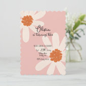 リトルデイジーテーマガール誕生日 招待状 (スタンド正面)