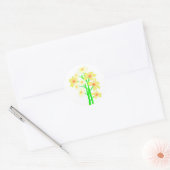 リトルデイジーブーケ ラウンドシール (封筒)