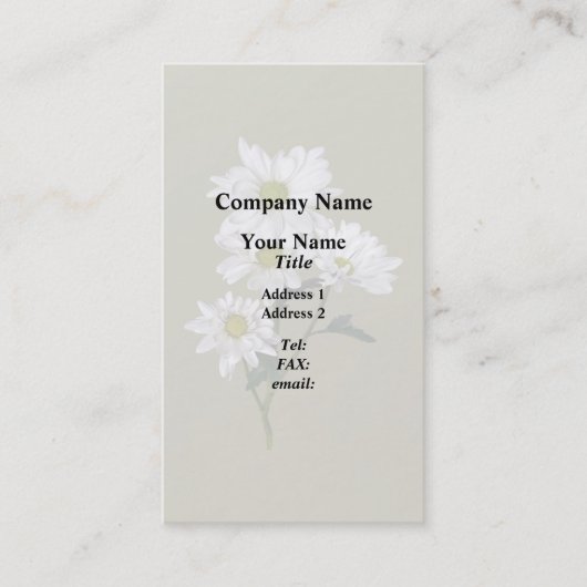 リトルデイジールックアップ 名刺 (正面)