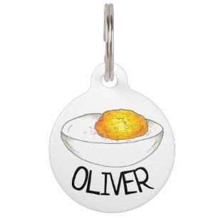 リトルデビルエッグピクニックフードグルメ卵 ペット　ネームタグ