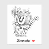 リトルデビルガールスケッチ シール (シート)