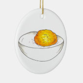 リトルデビルピクニックスタイルデビルエッグ セラミックオーナメント (右)