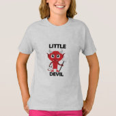 リトルデビル – 女子の基本Tシャツ Tシャツ (正面)