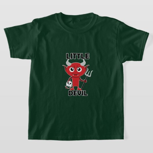リトルデビル – 女子の基本Tシャツ Tシャツ (レイダウン)