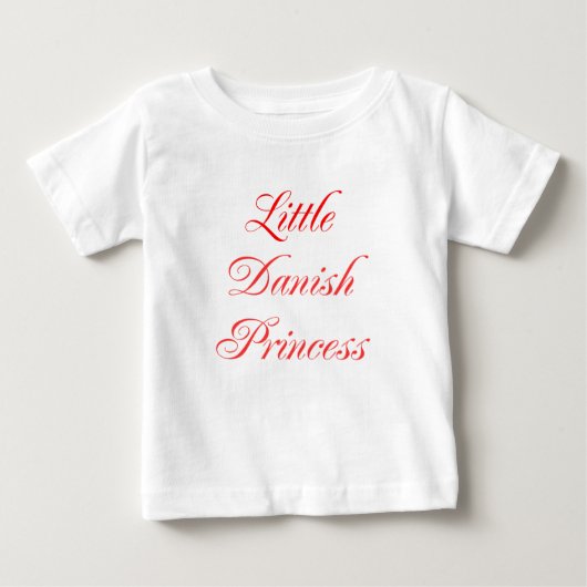 リトルデンマークプリンセス ベビーTシャツ (正面)